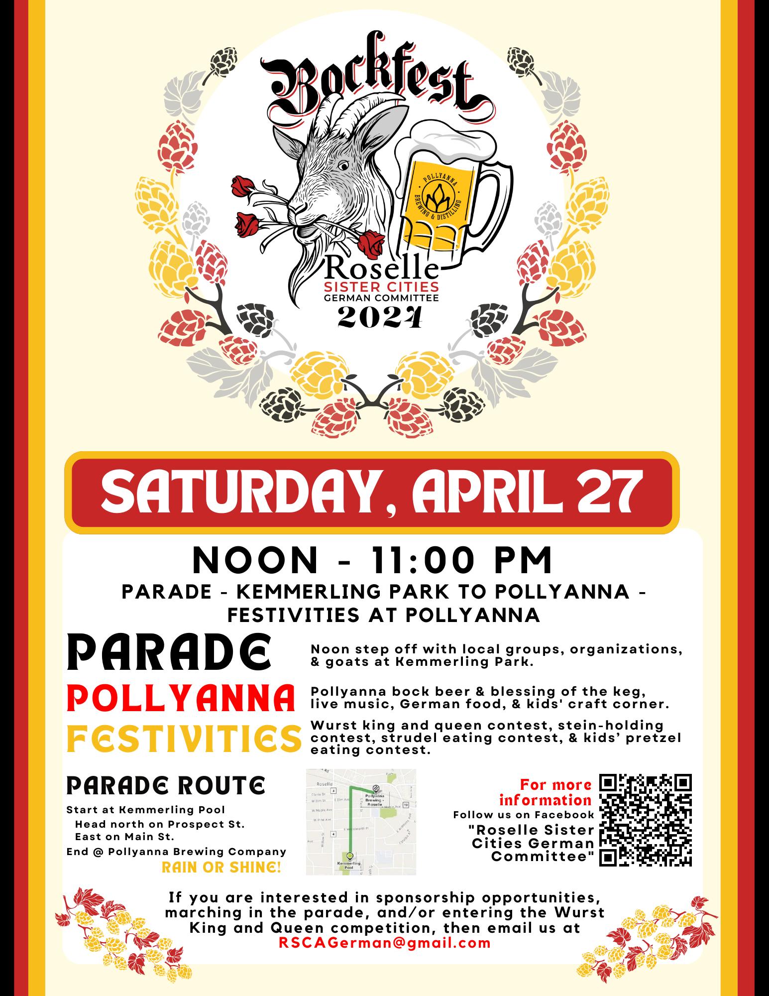 3rd Annual Bockfest Parade organized by RSCA German Committee