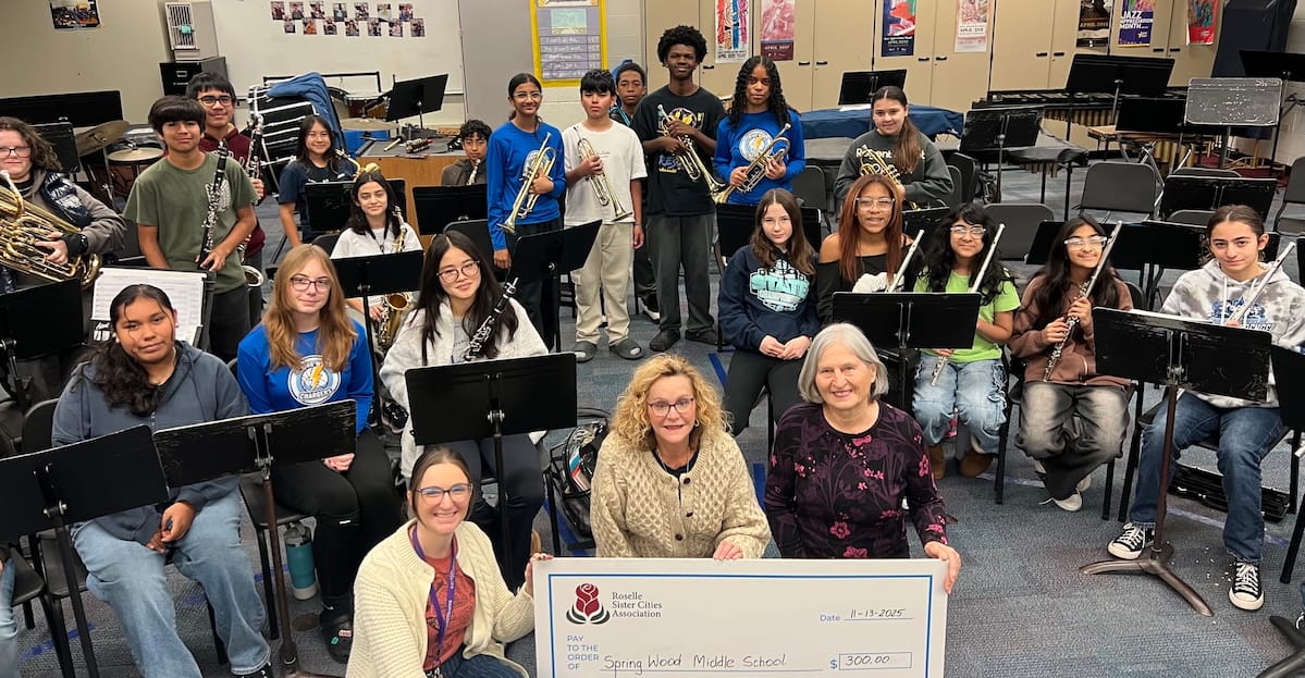 Donation to Spring Wood School Band