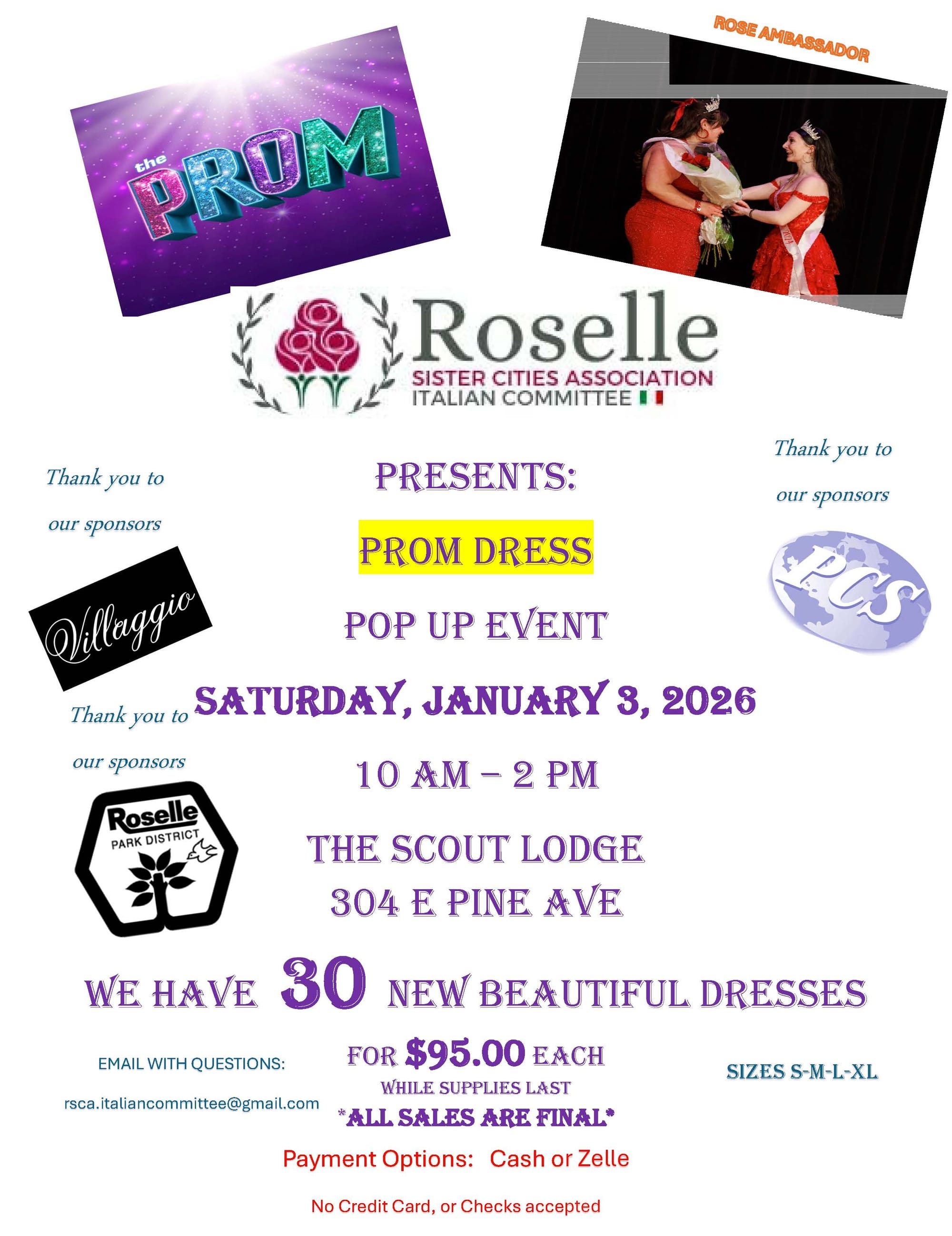 Prom Dress Pop Up Event by the Italian Committee